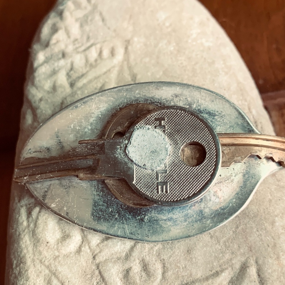 Brass Household Keys & Spoon Cuff Bracelet | Found-Object Wearable Art